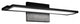 Line 18" LED Bathroom Vanity & Wall Light 3000K, Black