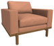 Cantor Leather Chair, Finish Shown: Fawn, Leather Shown: Peony