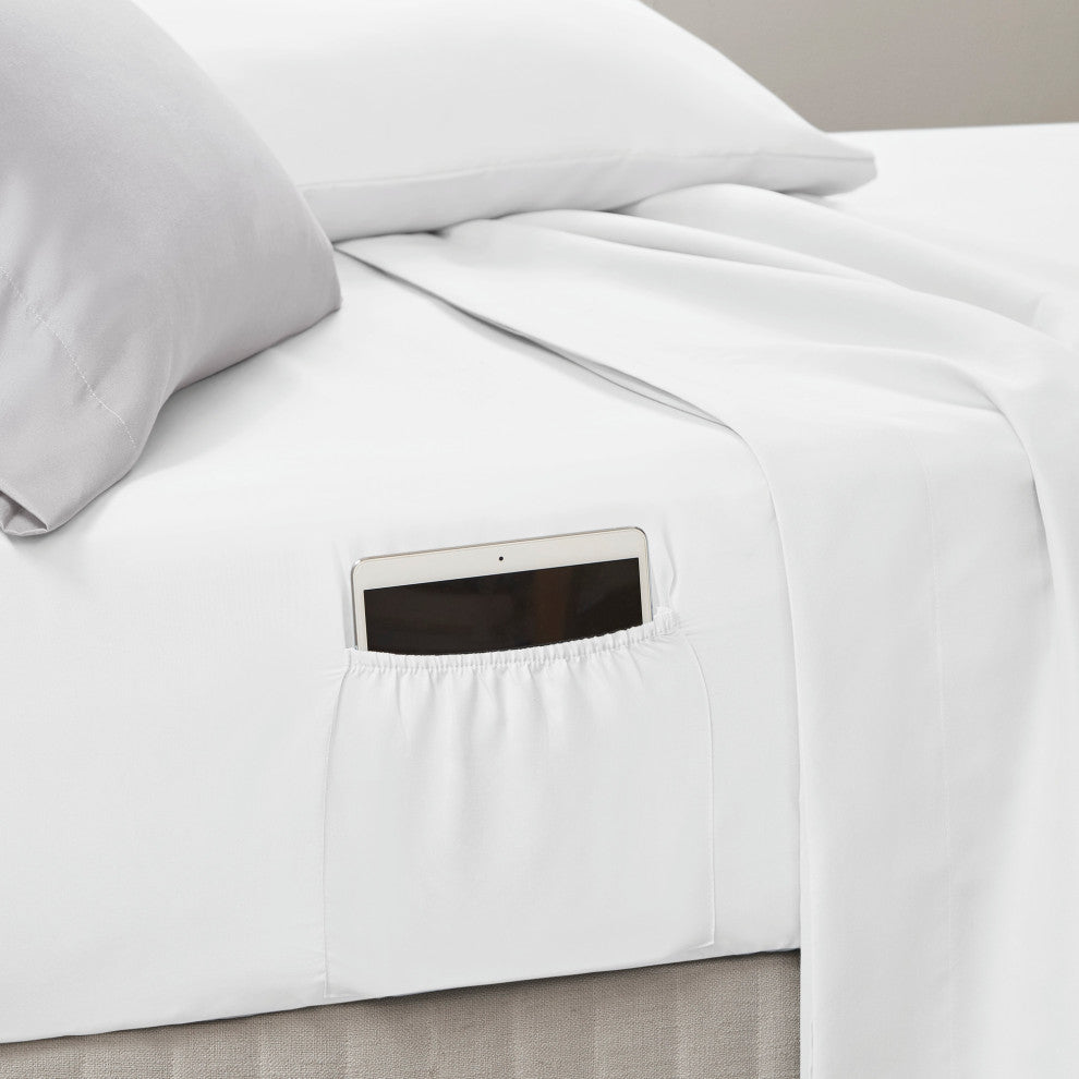 Madison Park Essentials Alexis Comforter Set With Bed Sheets, Yellow