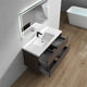 Ashley 48'' Floating Vanity, Acrylic Top, Single Sink, Red Oak