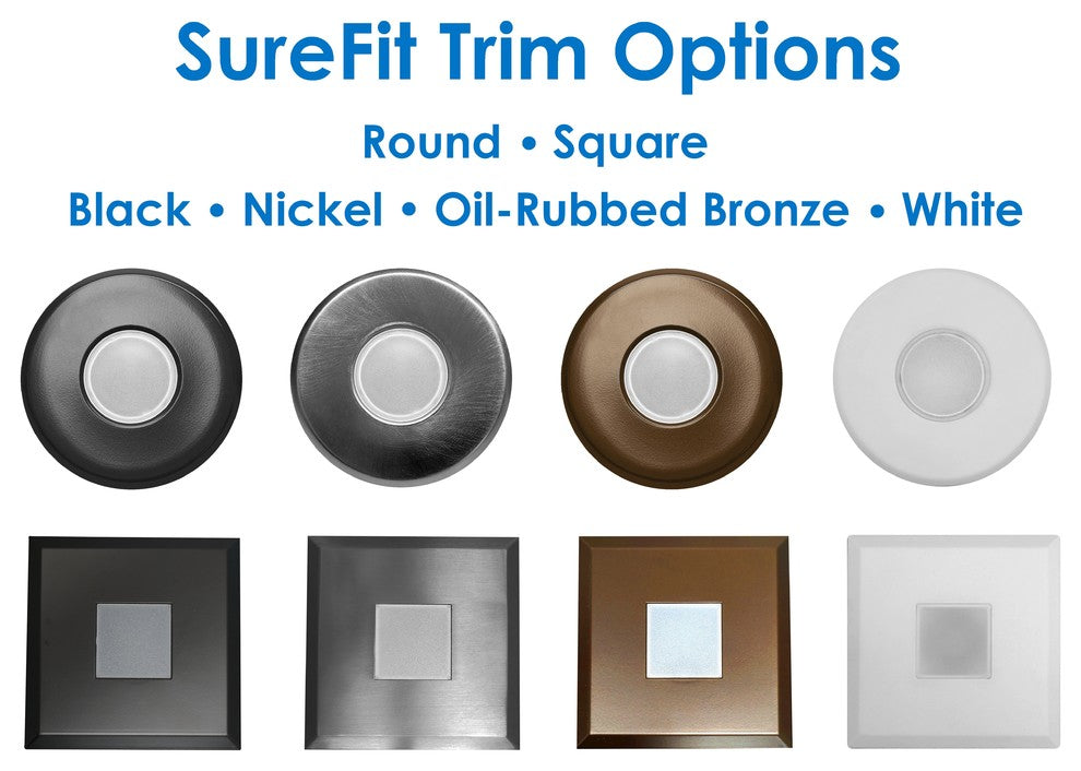 NICOR DLF-10-TRIM-RD-OB DLF SureFit Series Trim Plate, Round