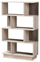 Teagan Modern and Contemporary Oak Finished Display Bookcase