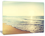Bright Seashore during Sunset, Seashore Canvas Art Print, 60"x28"