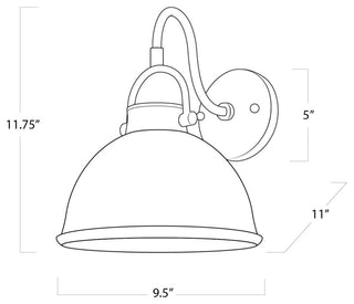 Eloise Ceramic Sconce, White