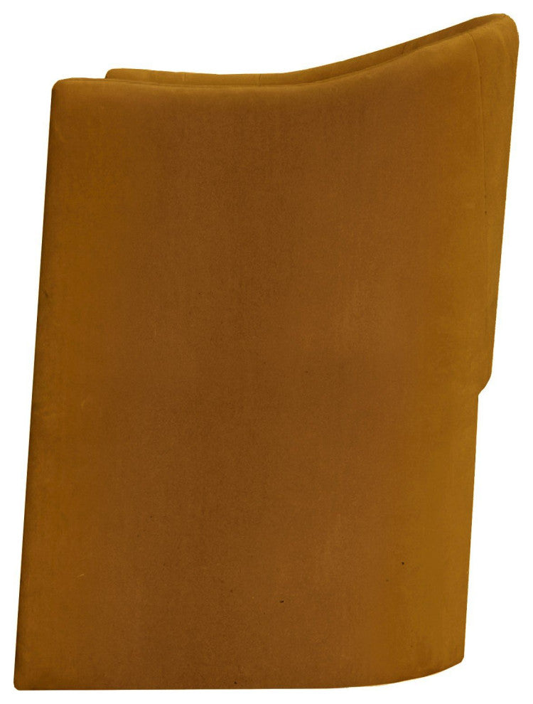 Modrest Danube Modern Burnt Orange Fabric Dining Chair