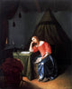 Caspar Netscher Young Girl Holding a Letter, Gallery Wrapped Canvas, 20"x25"