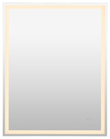 Pax Anti-Fog Front/Back-lit Bathroom Vanity Mirror, Touch Control, Height: 36"