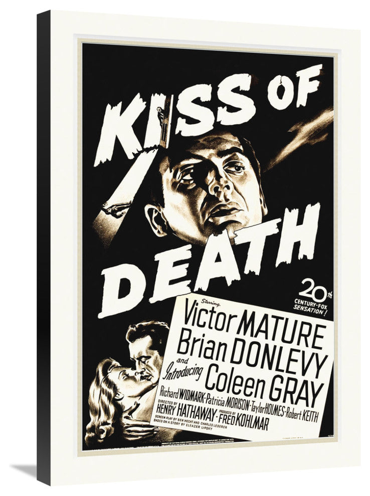 "Kiss Of Death" Stretched Canvas Giclee by Hollywood Photo Archive, 21x30"