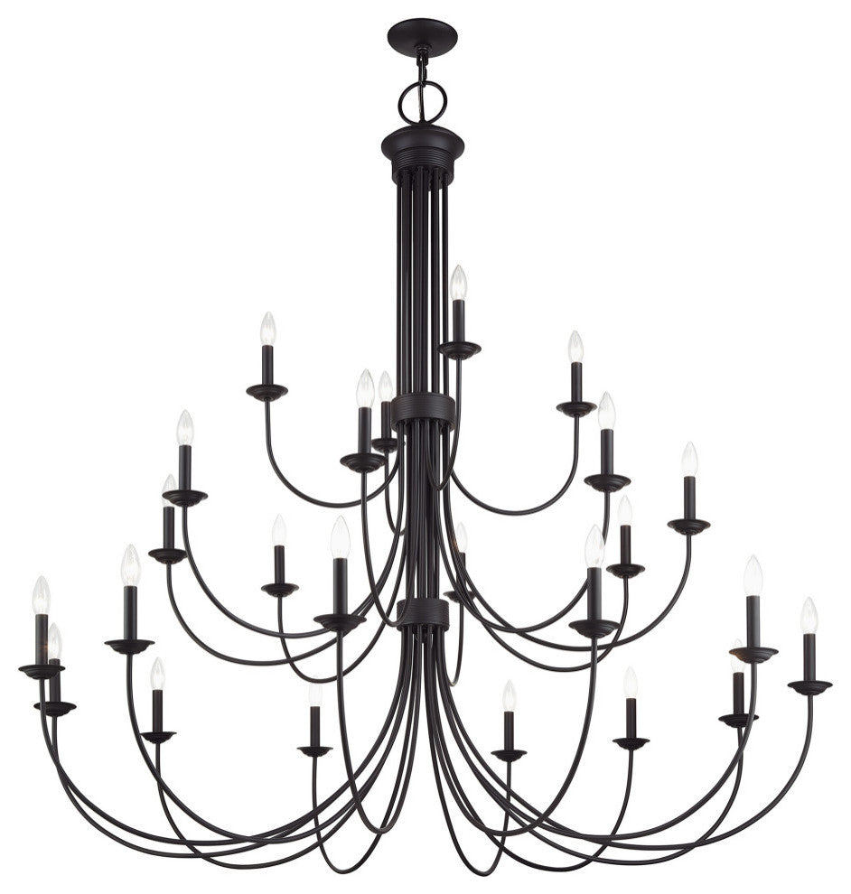 Estate 24-Light Bronze Grande Foyer Chandelier