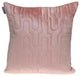 Geometric Lush Quilted Metallic Pink Throw Pillow