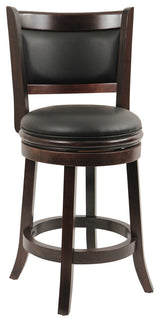 24" Augusta Swivel Stool, Cappuccino