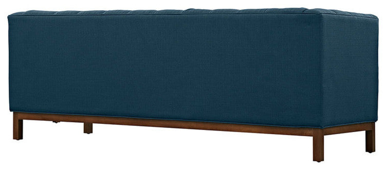 Modern Azure Panache Living Room Set Upholstered Fabric, 2-Piece Set