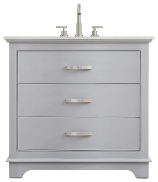 Home Living Knox 36" Single Bathroom Vanity, Grey