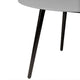 Sydney and Clip Outdoor Patio 5 Piece Dining Set Gray Rope Black Eucalyptus Wood