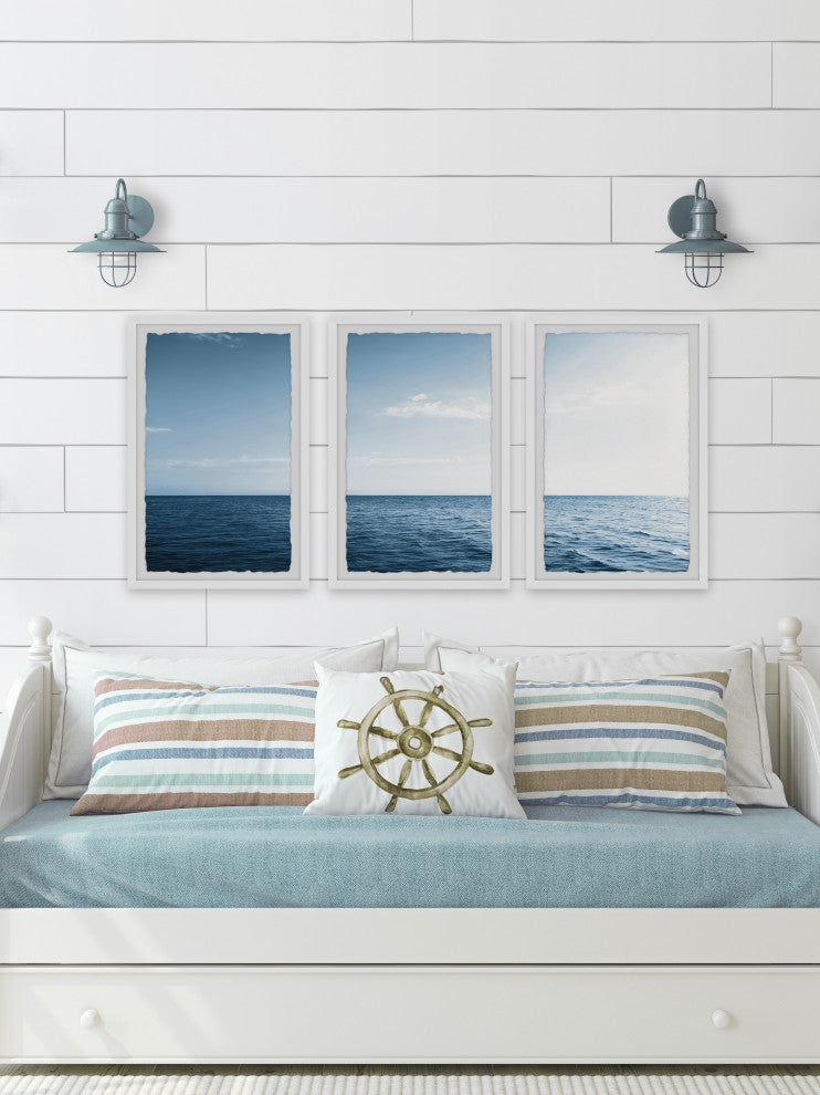 Endless as the Ocean Triptych, Set of 3, 16x24 Panels
