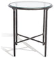 Safavieh Couture Jessa Forged Metal Round End Table, Black