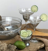 Pewter Vine Cosmos Glasses, Set of 2