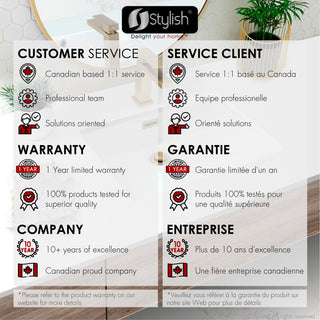 STYLISH Brushed Gold Pop-Up Bathroom Sink with Overflow Set of Two