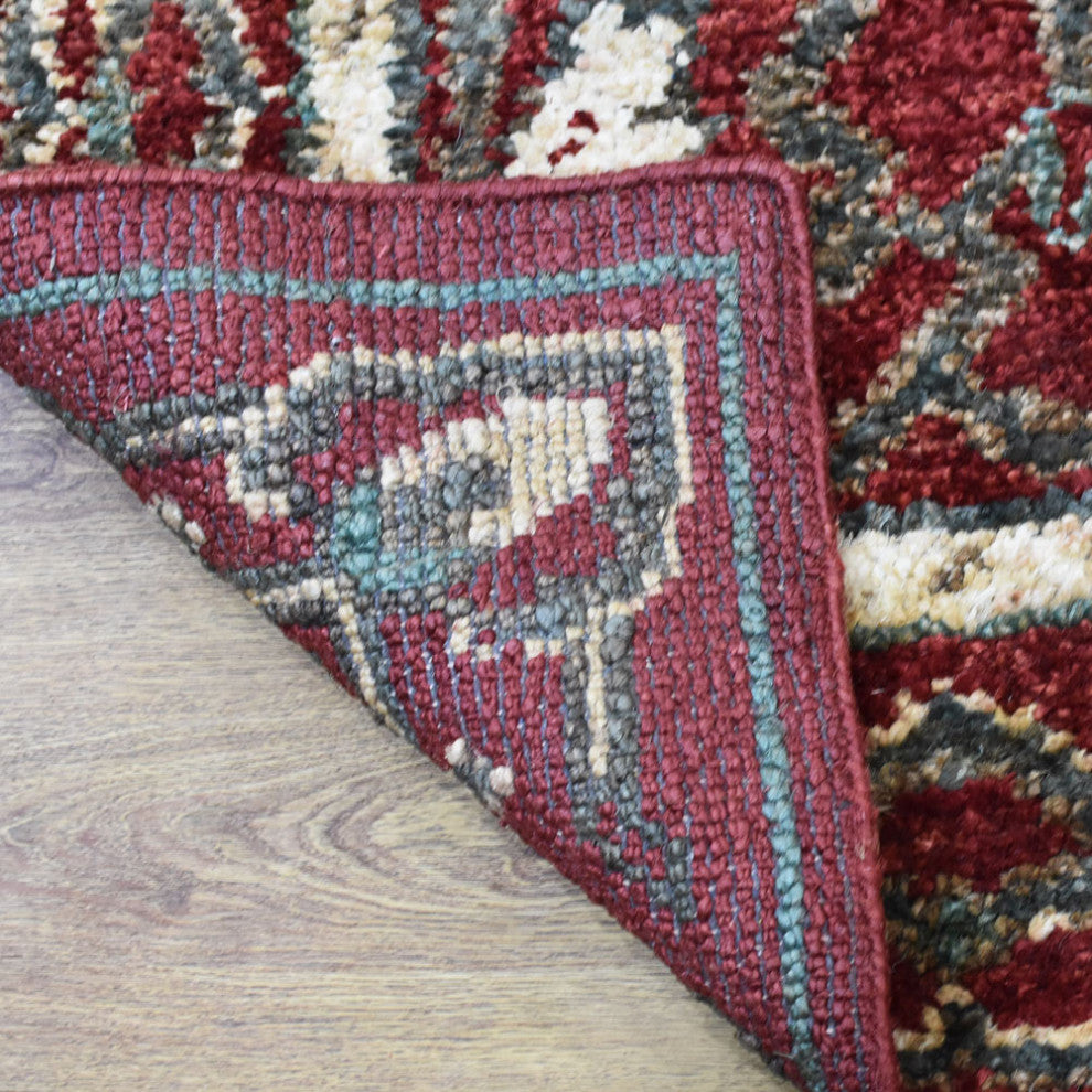 HAND KNOTTED JUTE ECO-FRIENDLY SOLID AREA RUGS , Red, Oriental, Outdoor Indoor