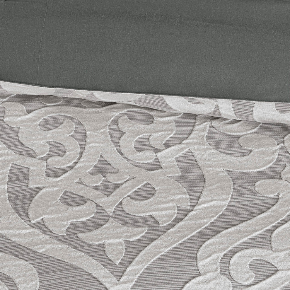 Madison Park Odette 8 Piece Jacquard Comforter Set
