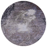 Ahgly Company Indoor Round Mid-Century Modern Area Rugs, 4' Round