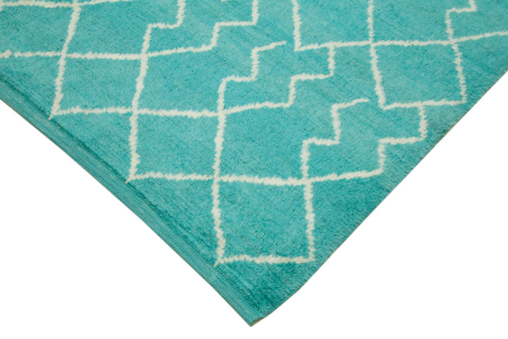 Rug N Carpet - Handmade Decorative 7' 6'' x 9' 4'' Moroccan Area Rug