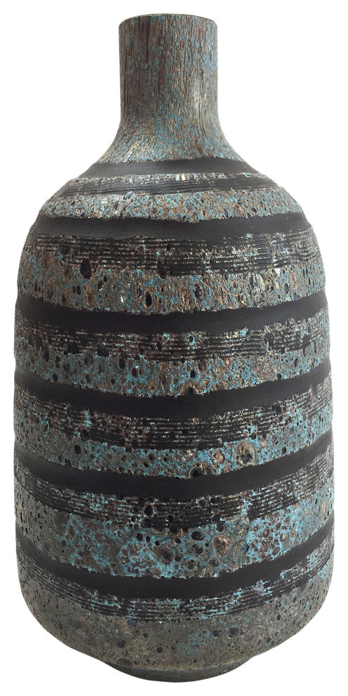 Contemporary Pontil Vase - Black
