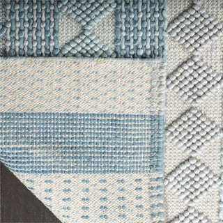 Safavieh Natura 8' x 10' Hand Loomed Wool Rug in Blue and Ivory