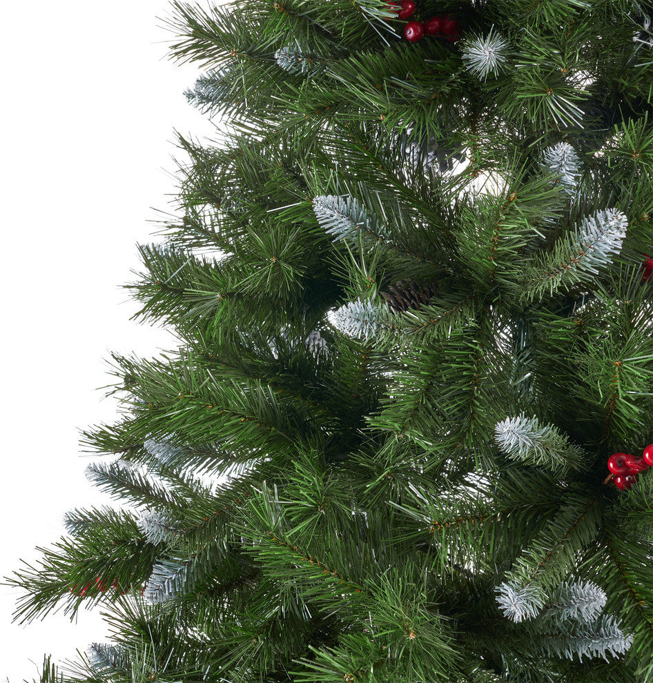 7.5' Mixed Spruce Artificial Christmas Tree, Unlit