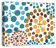 Colorful Floral Dots 24x30 Canvas Wall Art