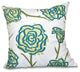 Spring Floral 1, Floral Outdoor Pillow, Green, 20"x20"