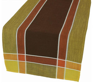 Riviera Table Linens 15"x72" Table Runner, Coffee