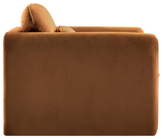 Sloan Saddle Velvet Fabric Chair