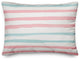 Watercolor Stripes 14x20 Lumbar Pillow