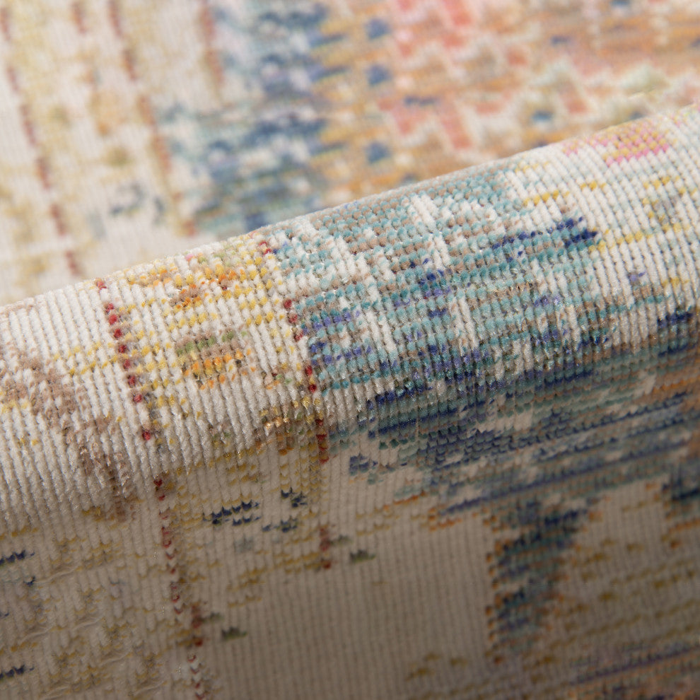 Century Bethel Area Rug, Blue, 2' x 3', Bordered