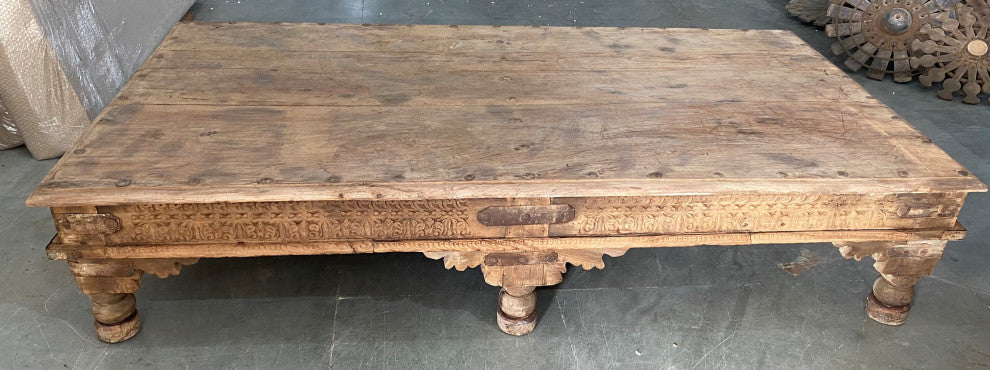 Consigned Vintage Teak Takhat Coffee Table 5
