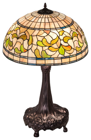 31 High Tiffany Turning Leaf Table Lamp