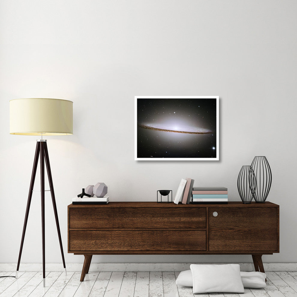 "M104 - The Sombrero Galaxy -  Visible Light" Paper Print by NASA, 34"x26"