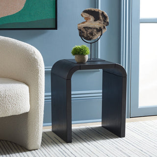 Safavieh Liasonya Curved Accent Table, Black