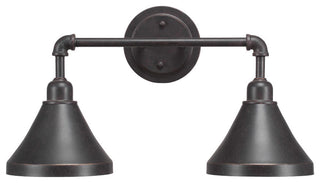 Vintage 2-Light Bath Bar, Dark Granite