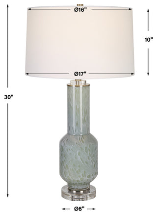 Uttermost Imperia Aqua Gray Table Lamp