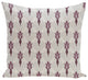 Friendship Floral Geometric Print Pillow, Plum, 18"x18"