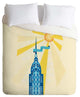 Deny Designs Jennifer Hill New York City Chrysler Building Duvet Cover - Lightwe