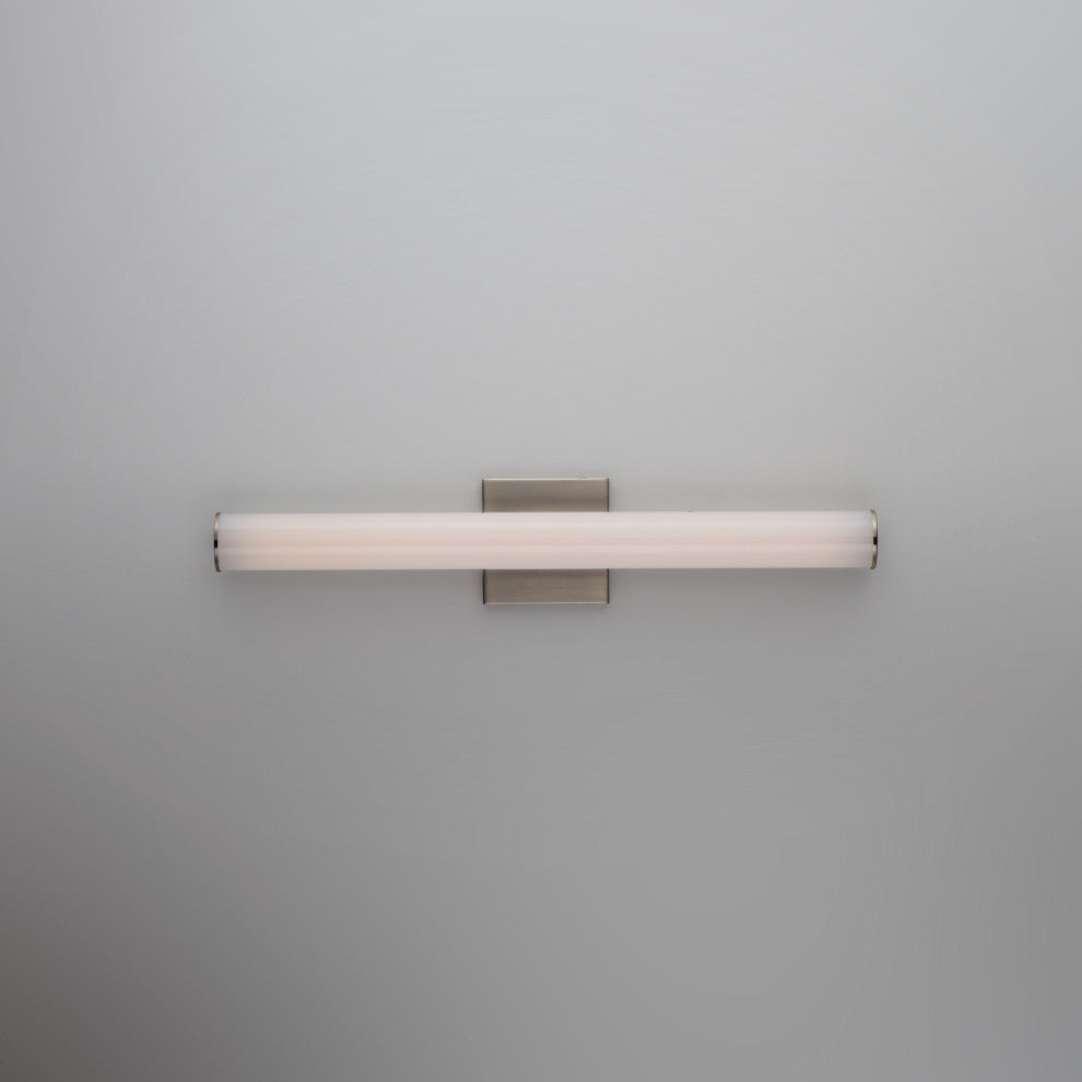 Maxim 52100 Rail 18" Tubular LED Bath Bar - Compliant - Satin Nickel