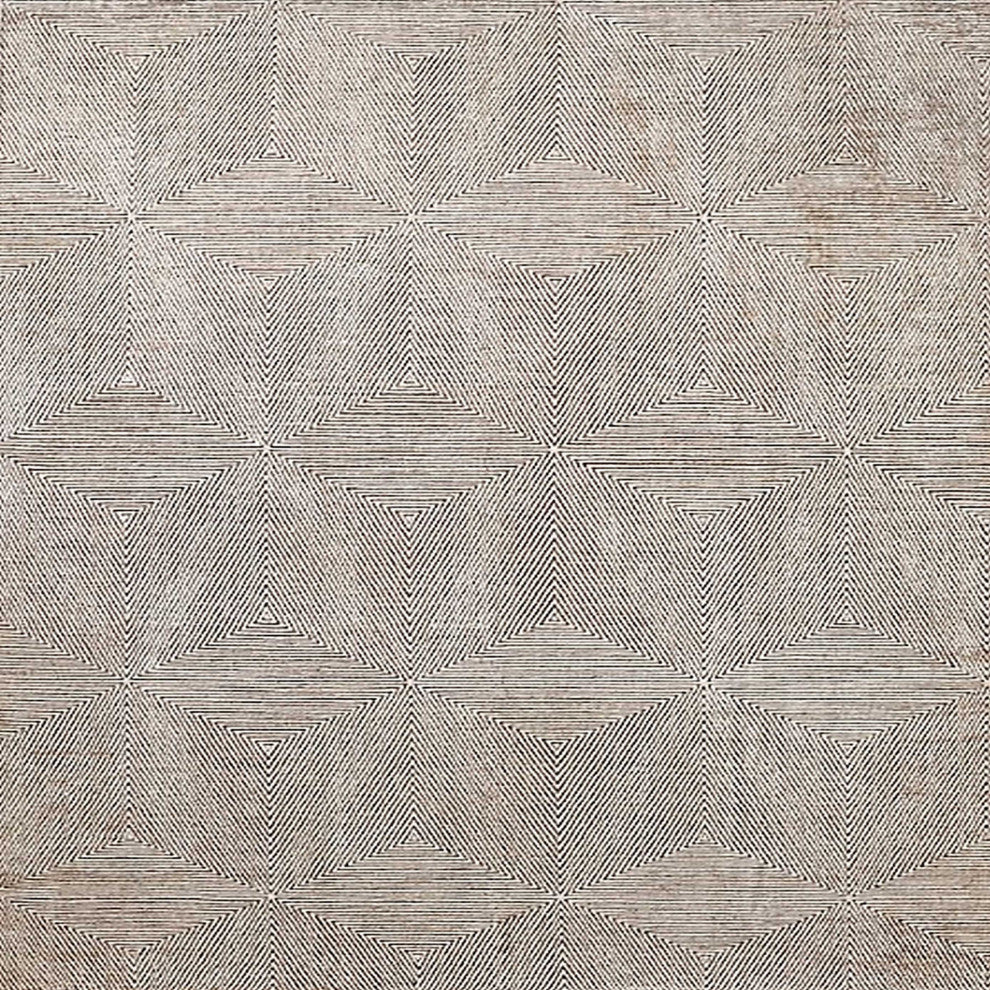 Ahgly Company Indoor Square Mid-Century Modern Area Rugs, 3' Square