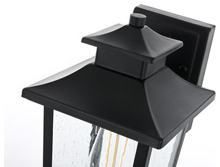 Home Living 7" Outdoor Wall Sconce, Black