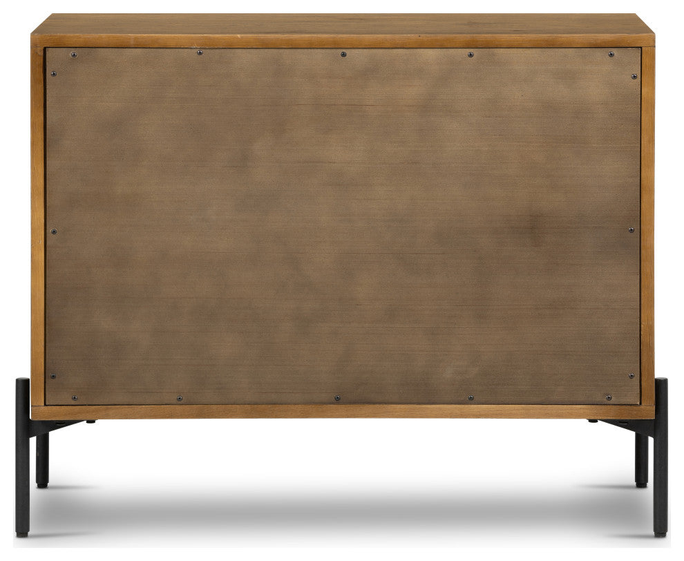 Eaton Large Nightstand-Amber Oak Resin