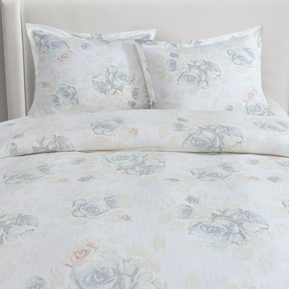 Rosaline Washed Linen Comforter Set, 3PC, Super King