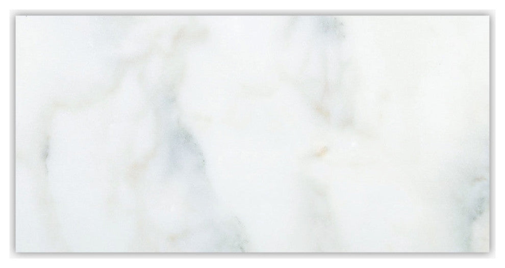 Calacatta Honed 6x12 Micro Beveled Marble Tile