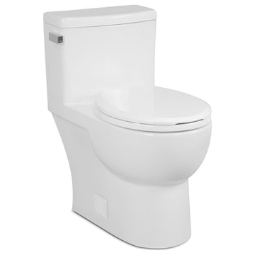 Malibu II 1P 1.28gpf Ultra Compact Round Front Toilet, White